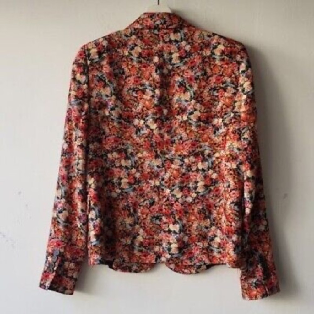 ZARA woman lightweight floral blazer size small - Picture 7 of 7